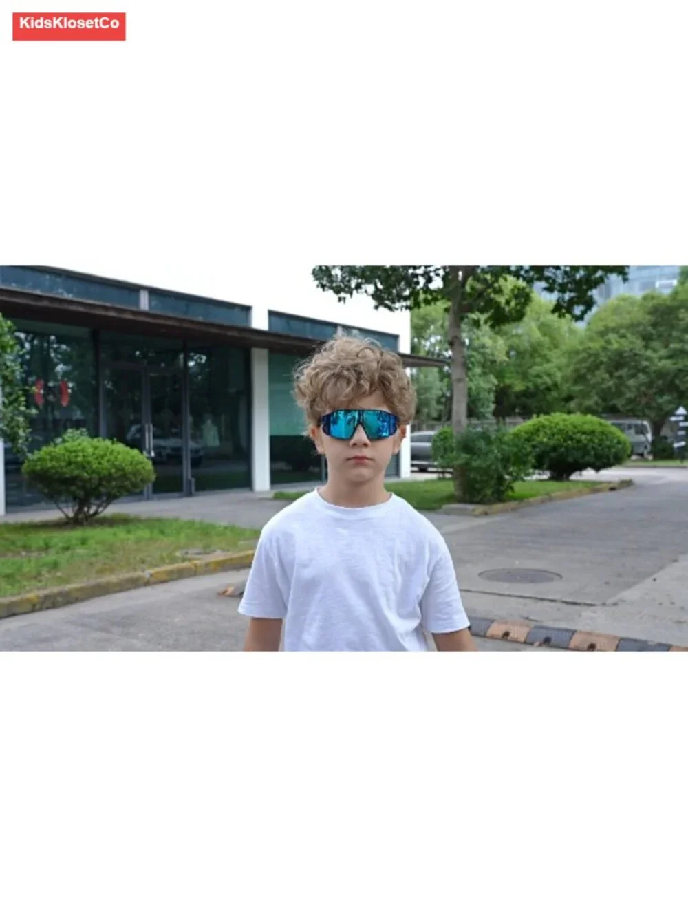 Youth Polarized Sports Sunglasses Wrap Around Cycling Shades Baseball